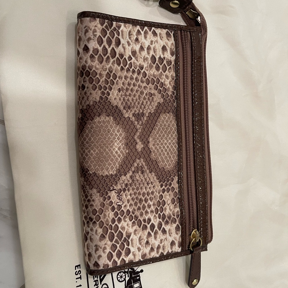 Coach Brown Python Snake Wristlette - image 2